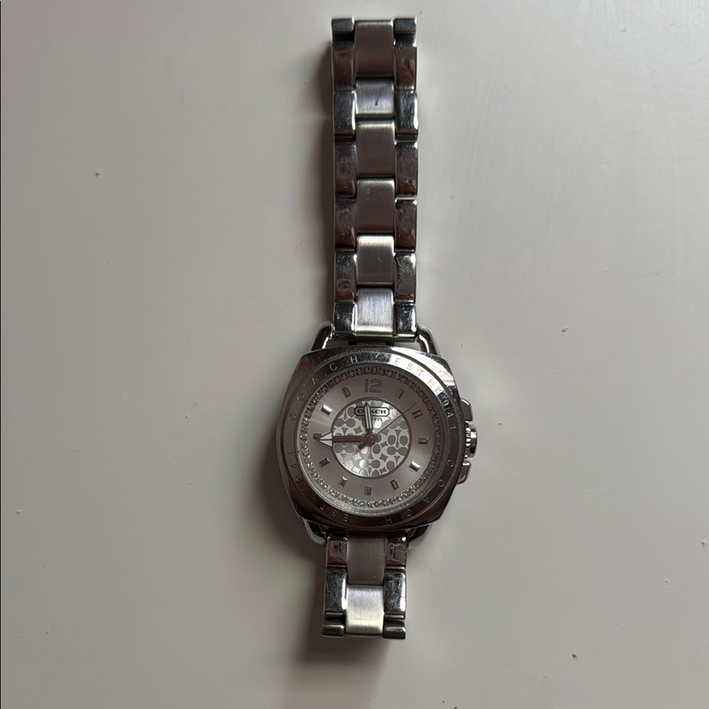 Coach Silver Chronograph Watch